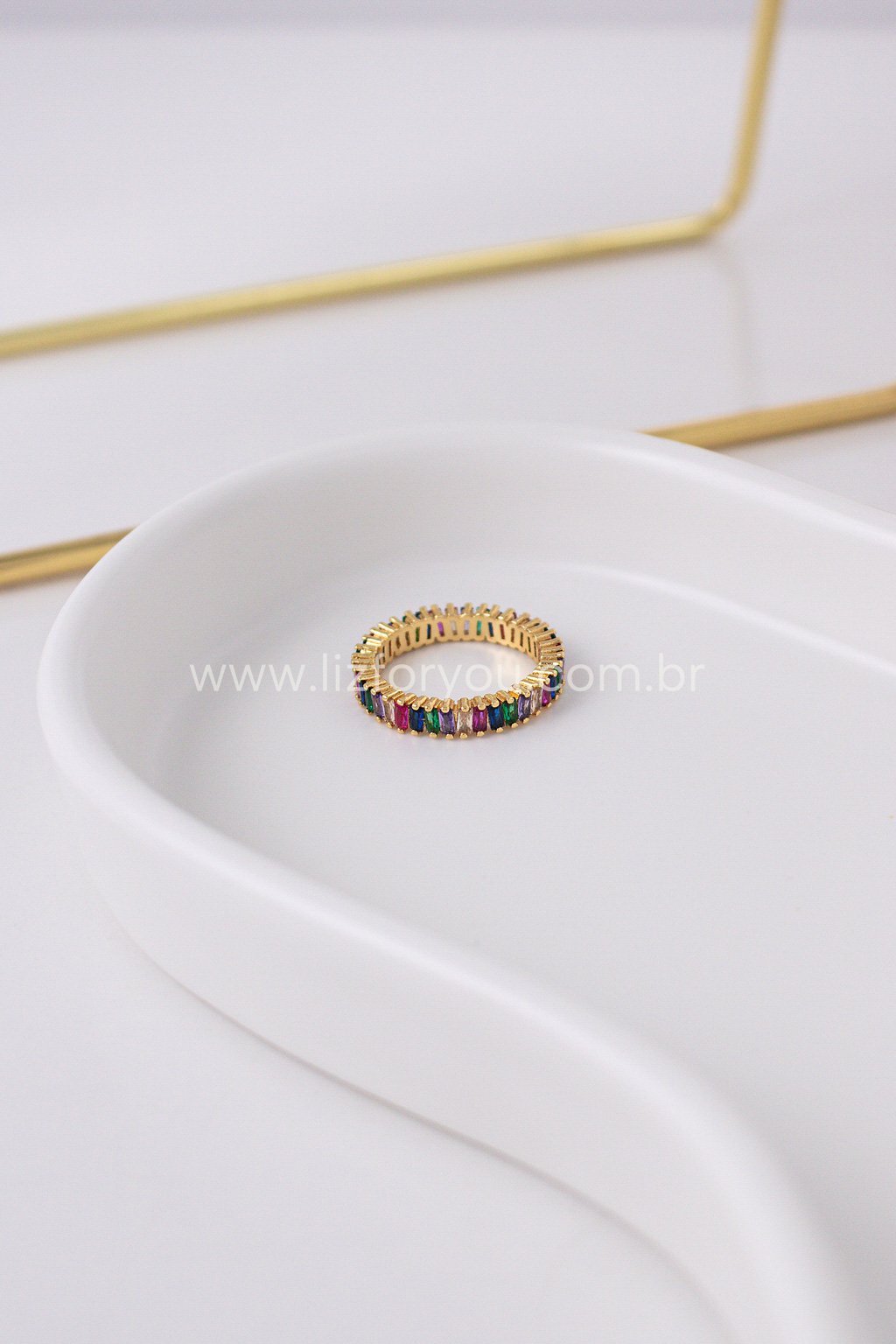 Anel Baguete Colors