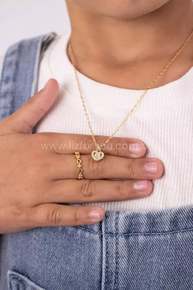 Anel Mini Heart Infantil 