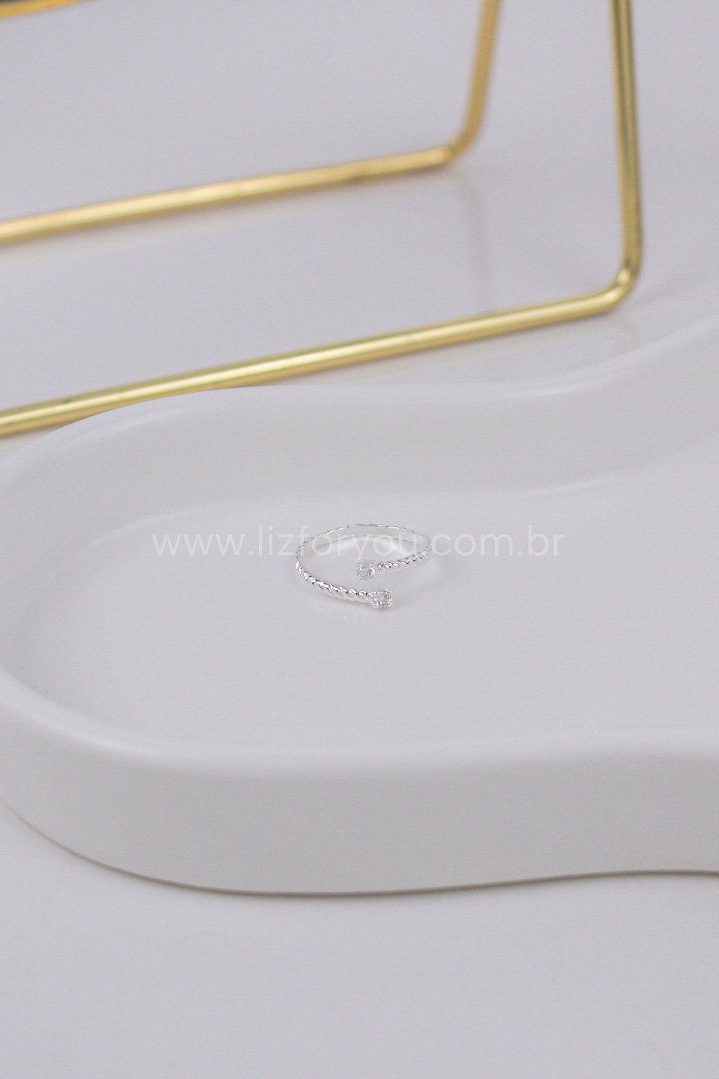Anel Regulável Braid Shine