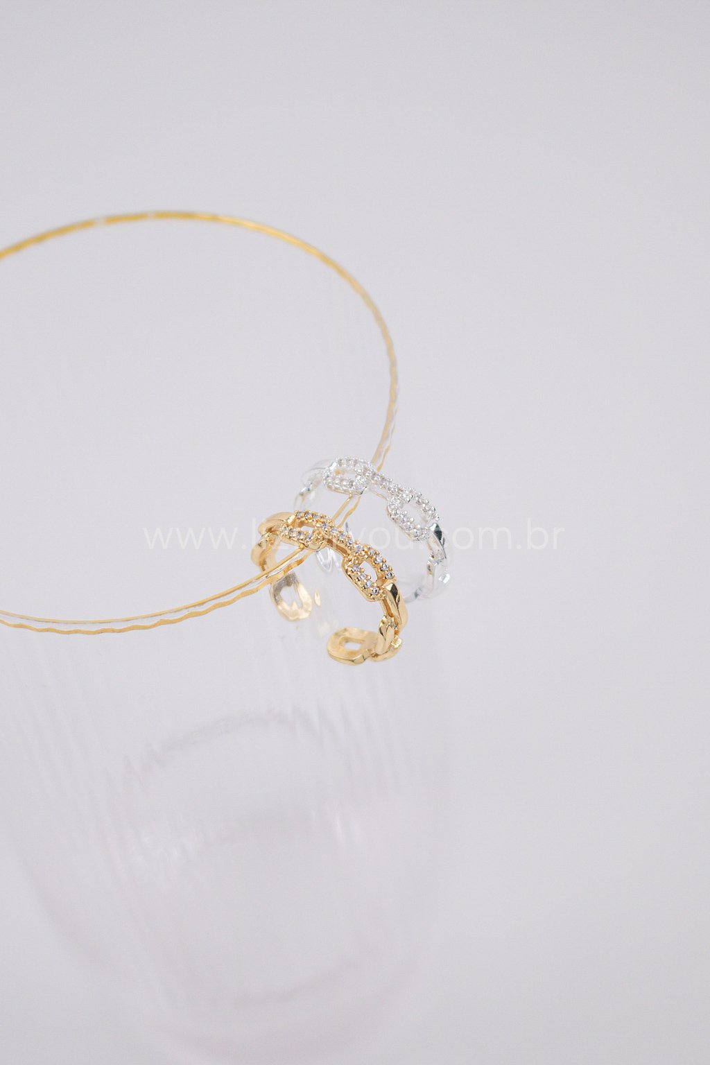 Anel Regulável Chains Lia 