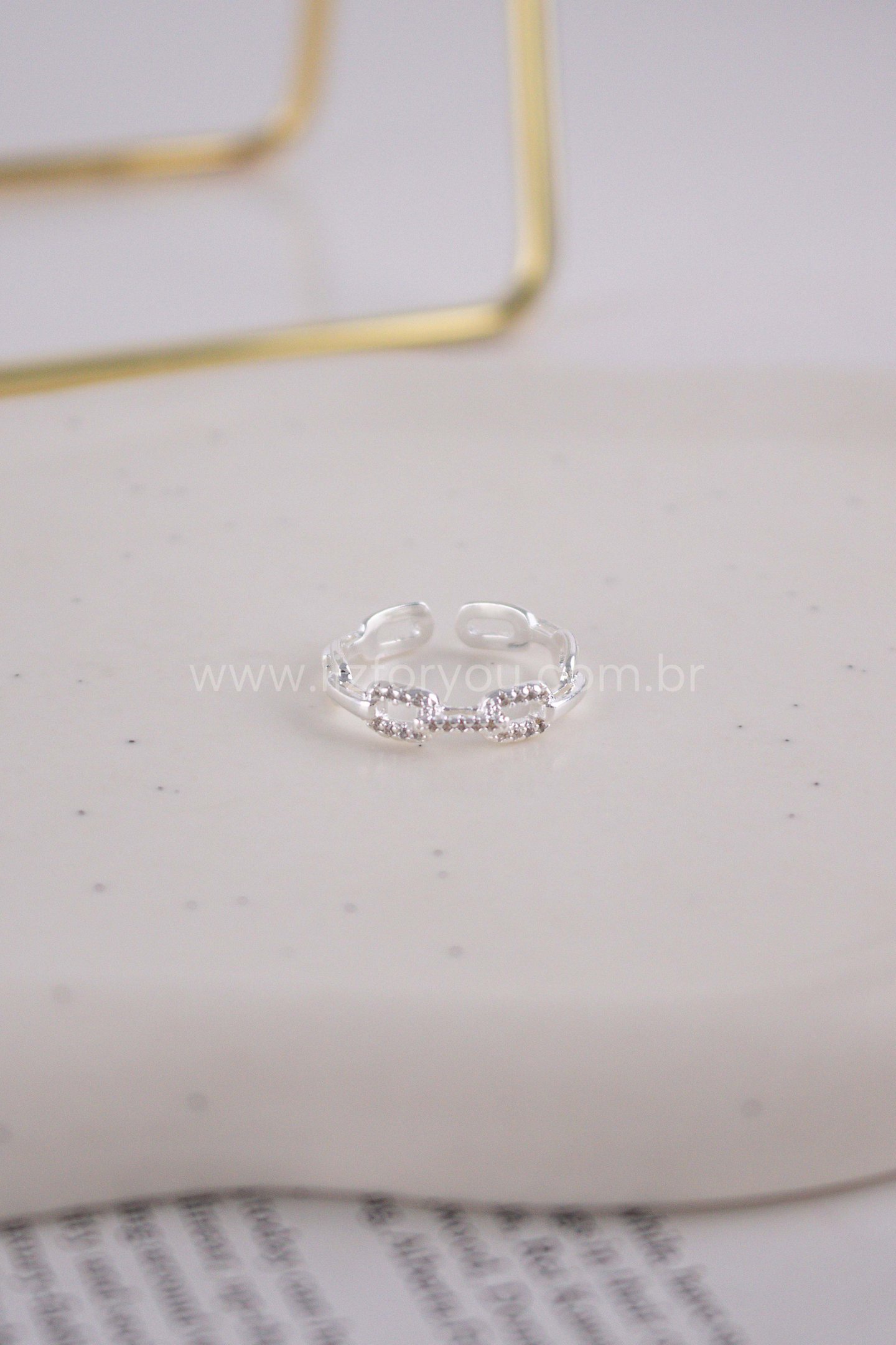 Anel Regulável Chains Lia