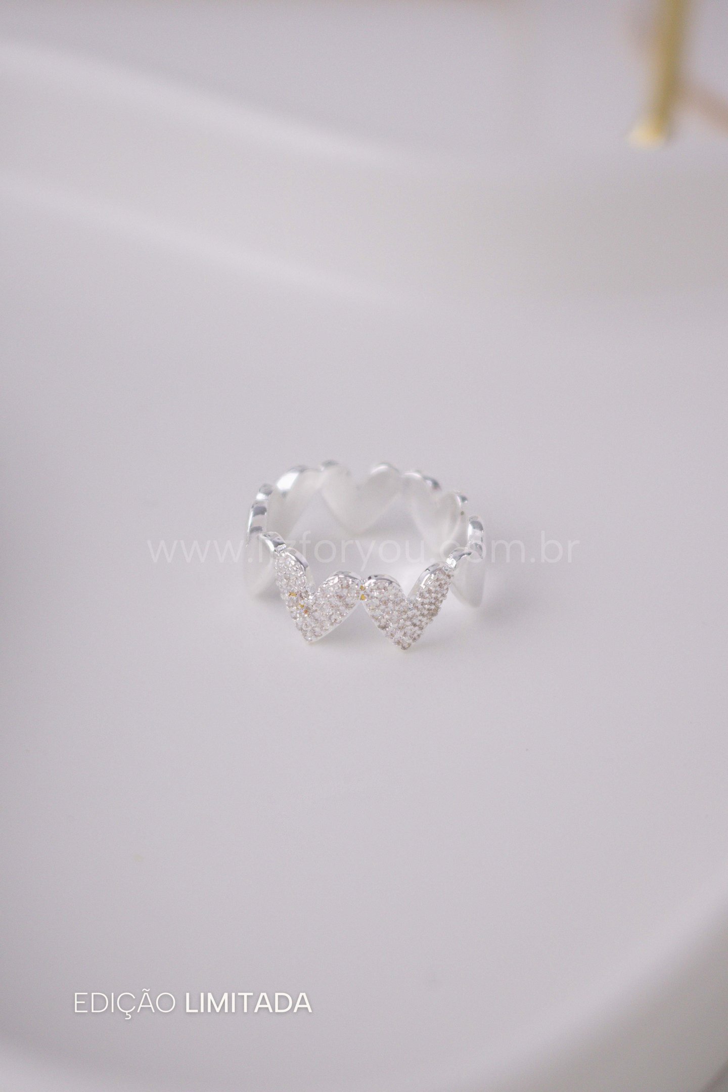 Anel Regulável Crown Love