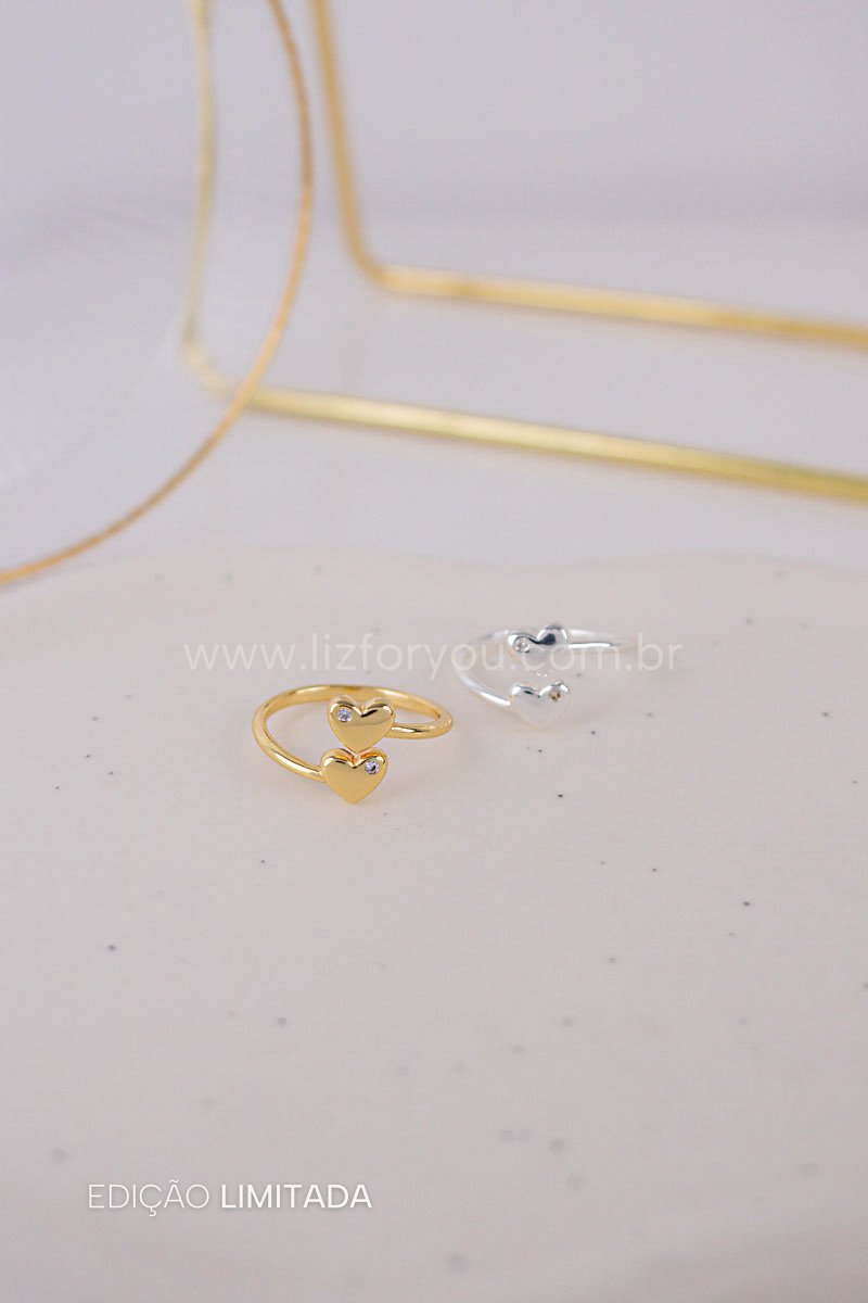 Anel Regulável Duo Love