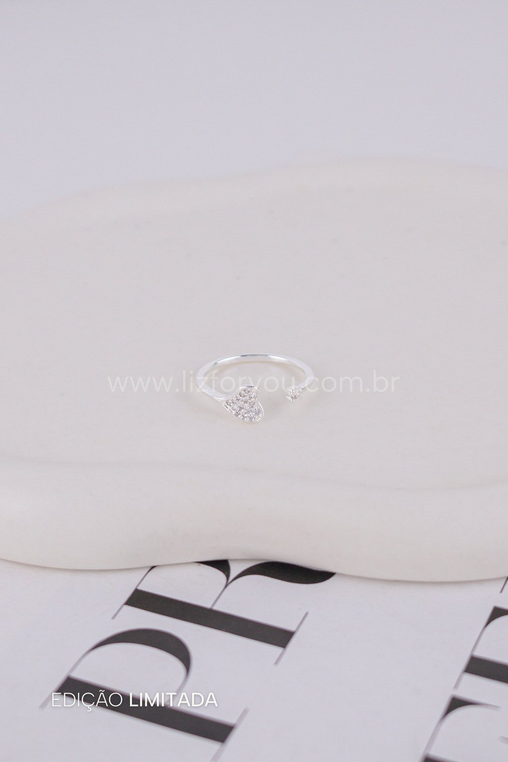 Anel Regulável Shine Heart