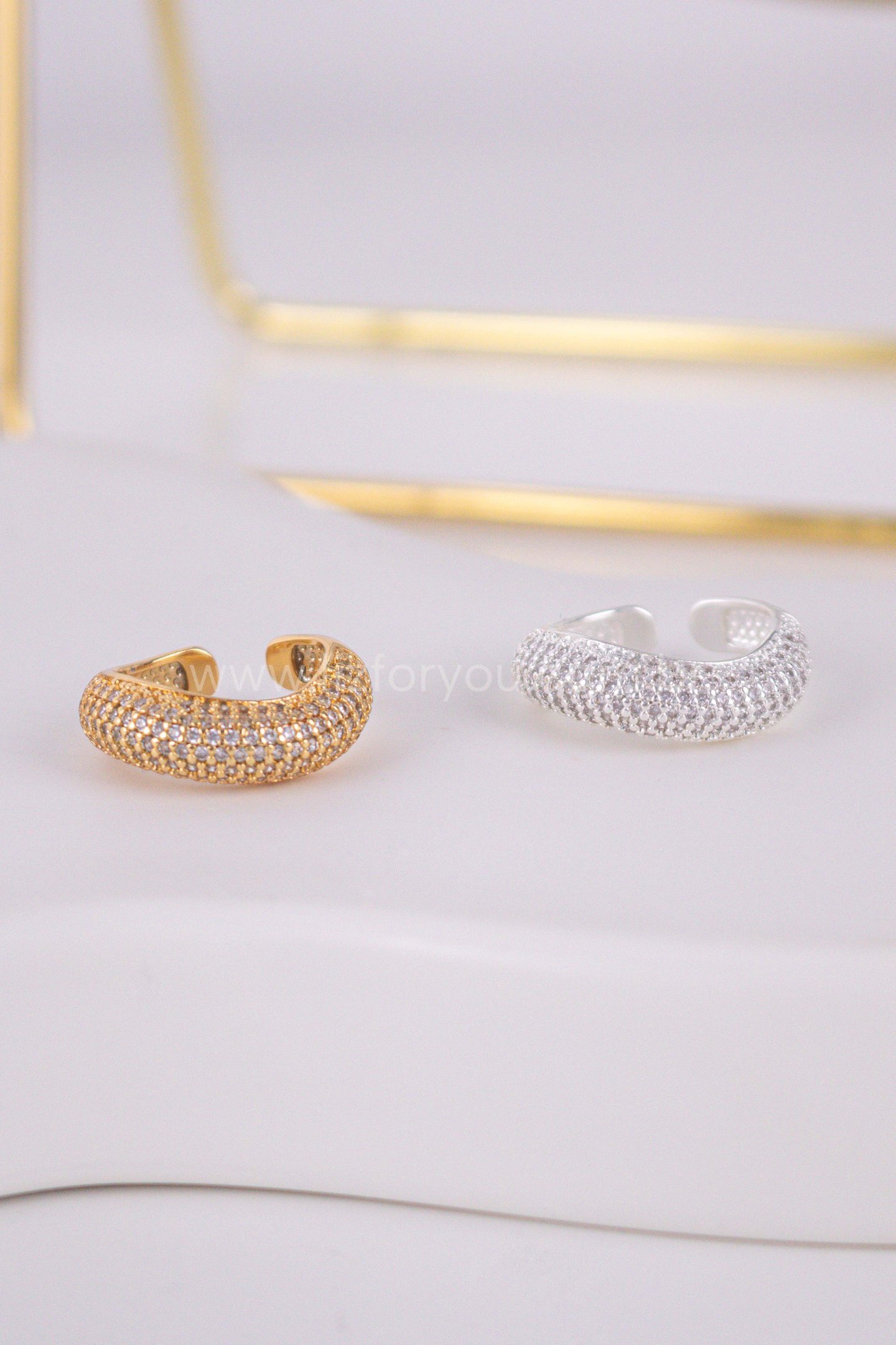 Anel Regulável Wave Bold Shine