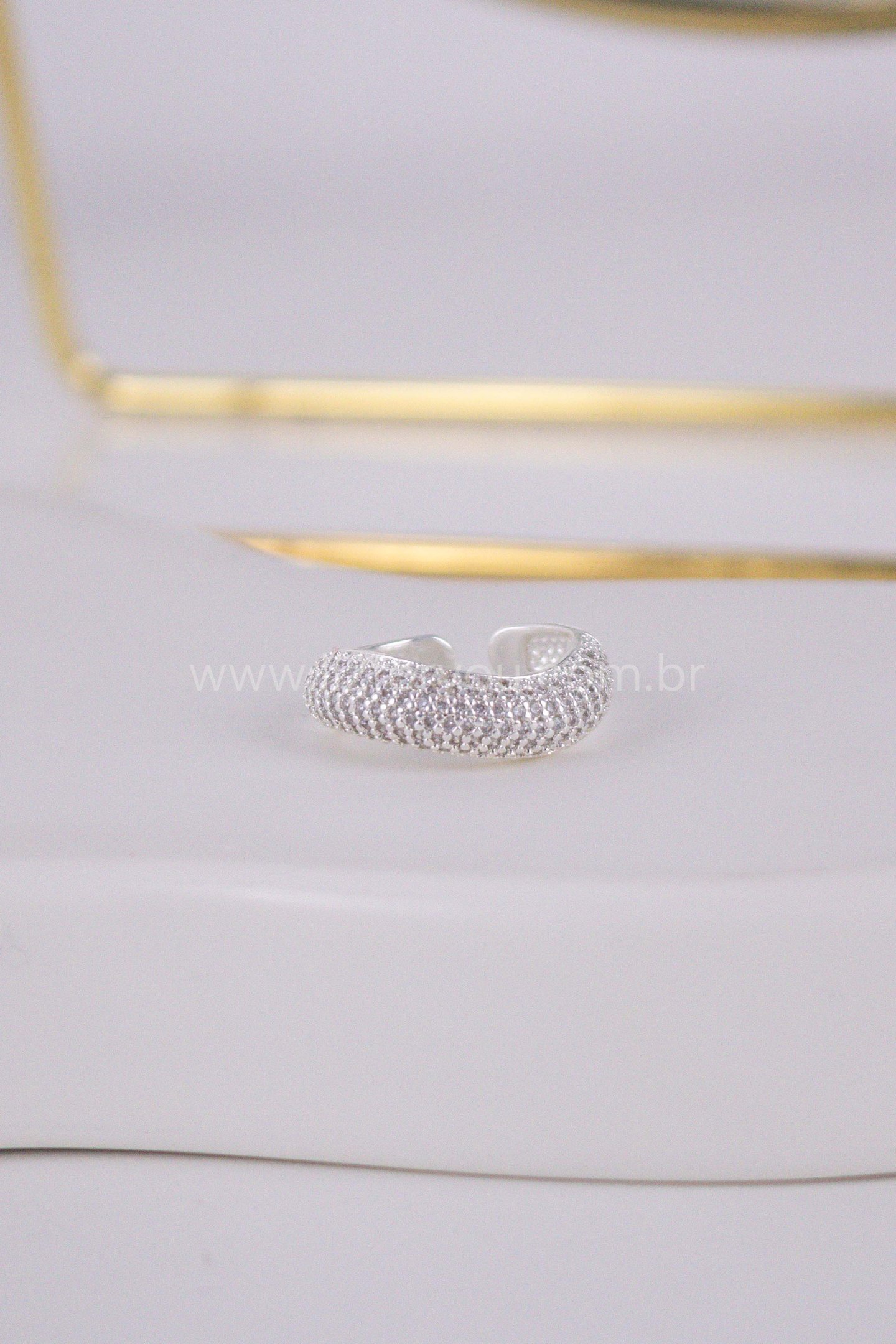 Anel Regulável Wave Bold Shine