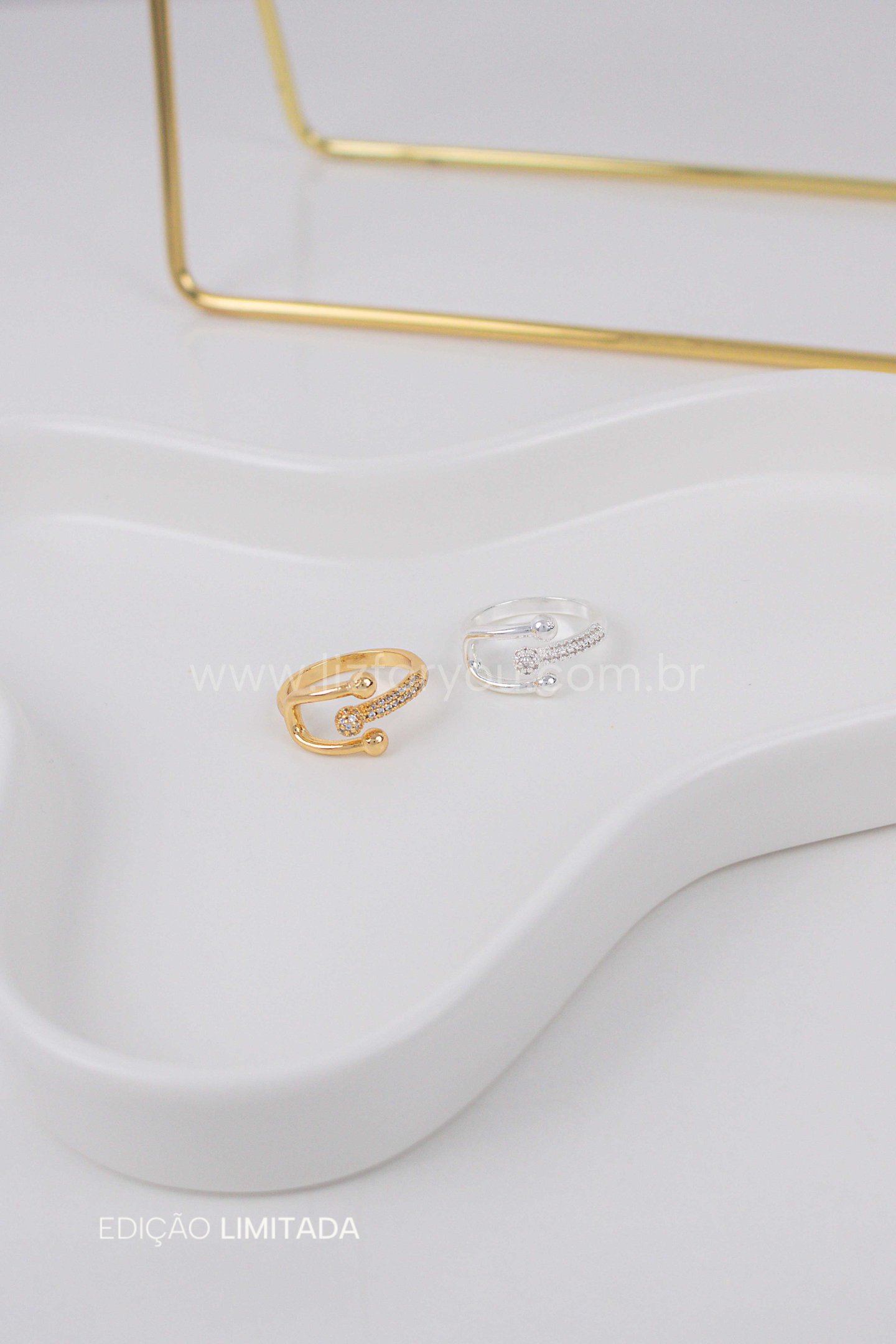 Anel Tiff Cravejado