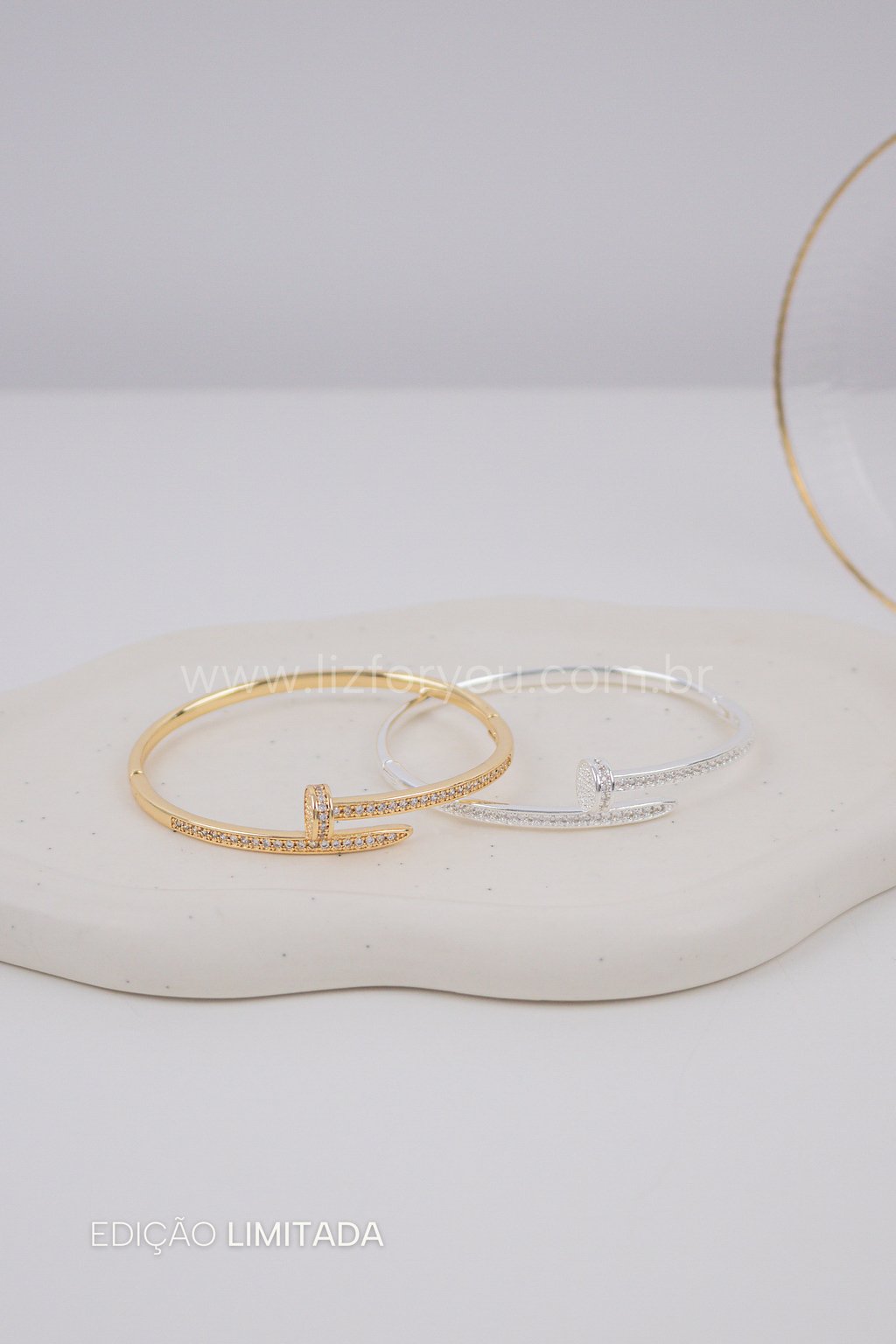 Bracelete Prego Cravejado 