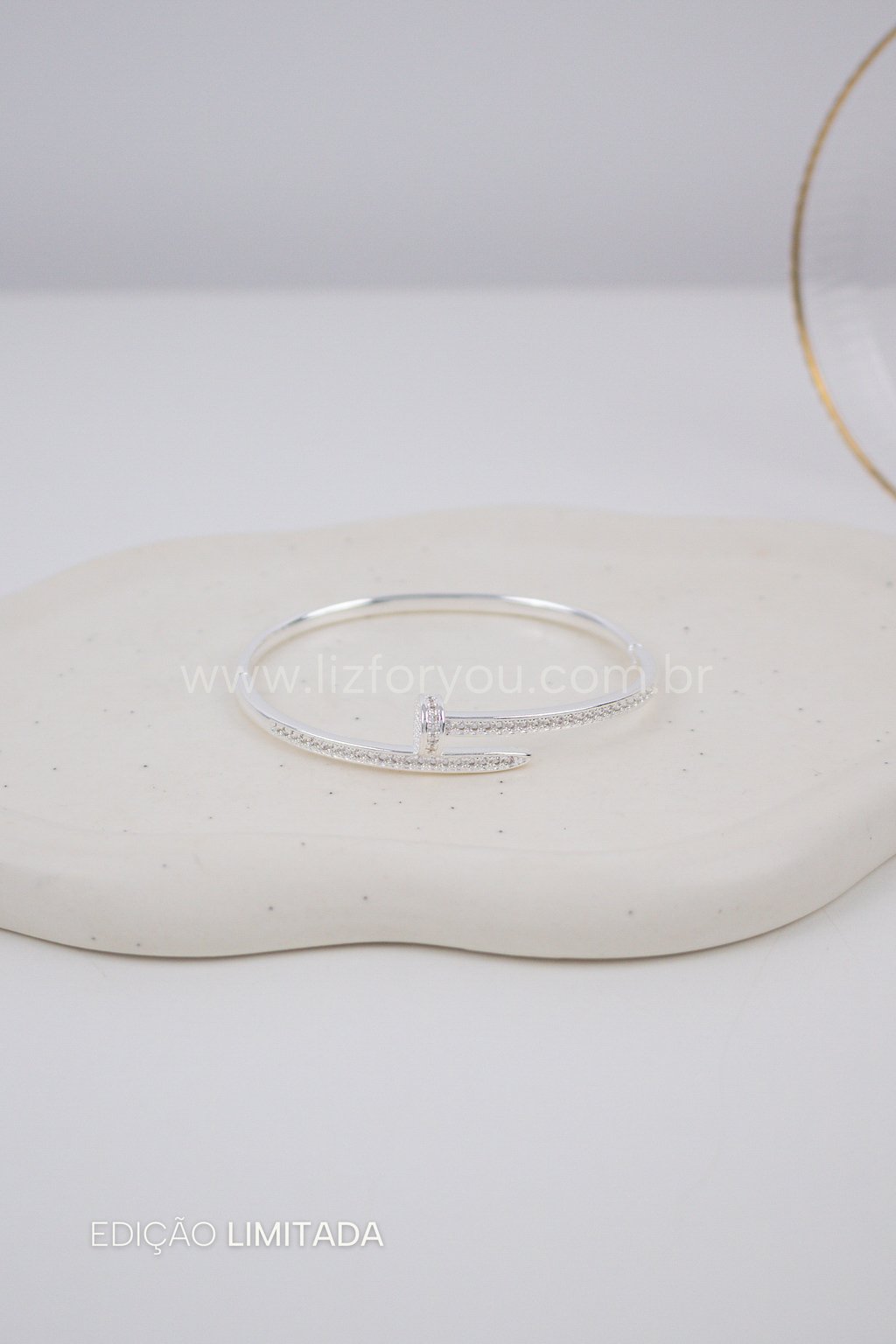 Bracelete Prego Cravejado 