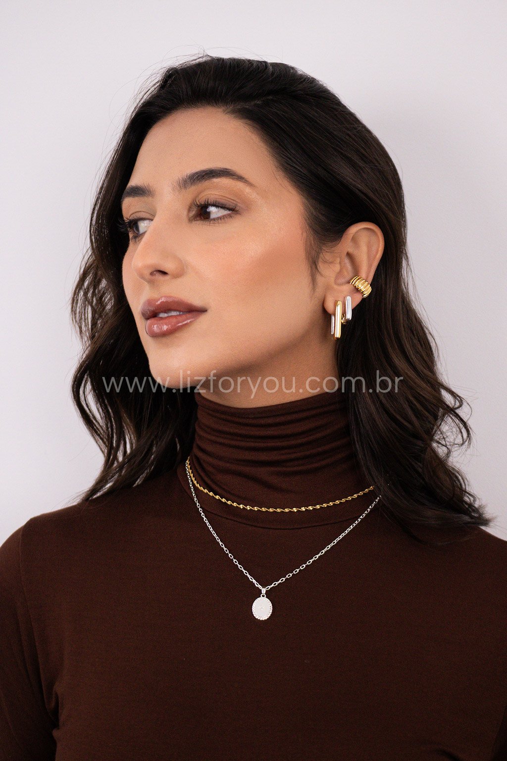 Brinco Argola Mix de Banhos Betina P