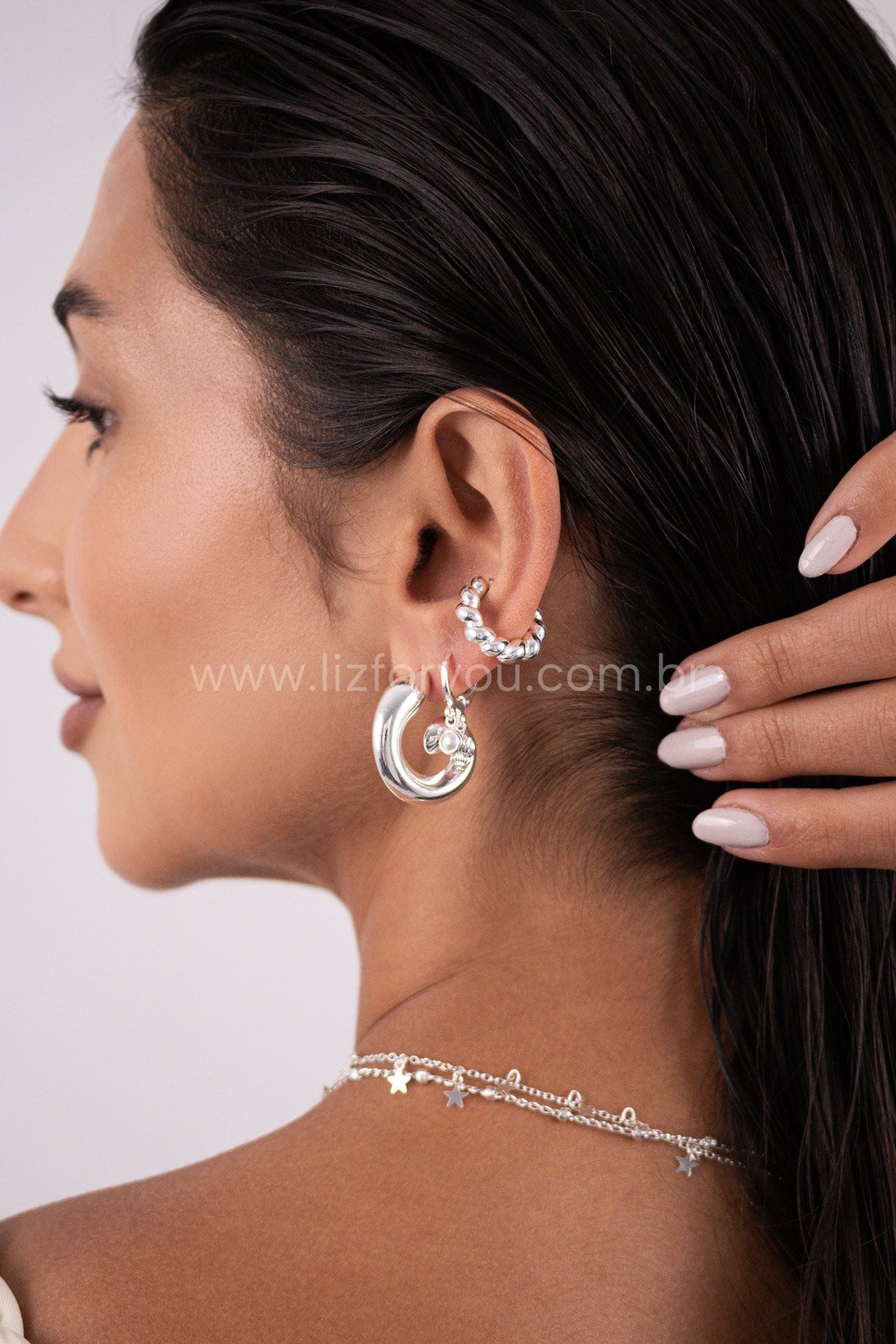 Brinco Argolinha Conch