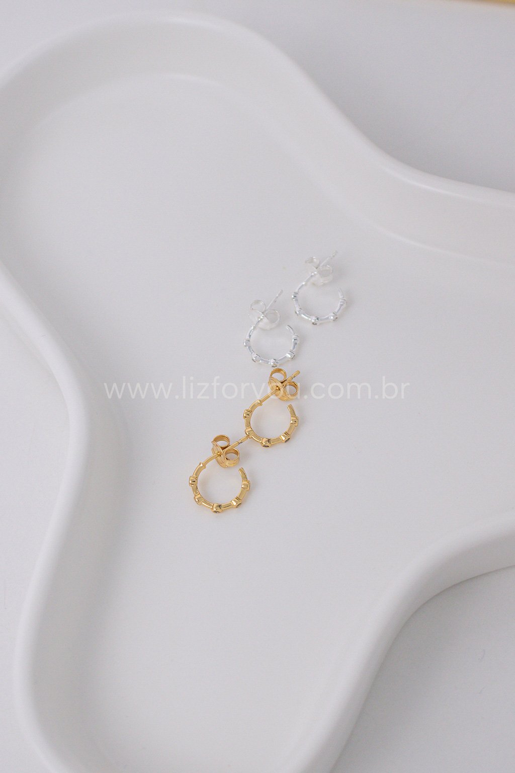 Brinco Argolinha Cristal