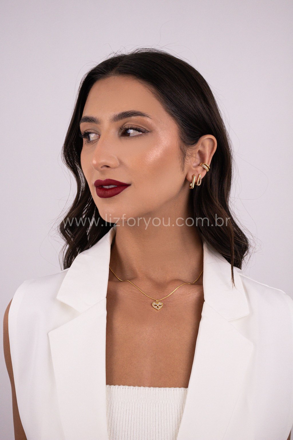 Brinco Argolinha Gota Vazada