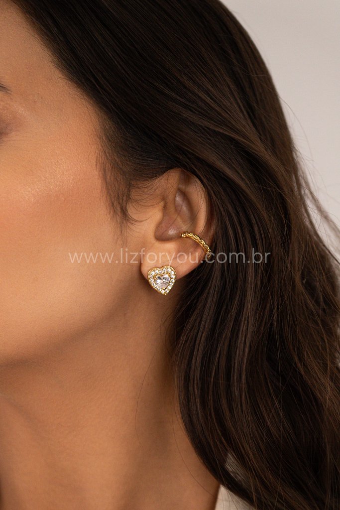 Brinco Coração Eloá 
