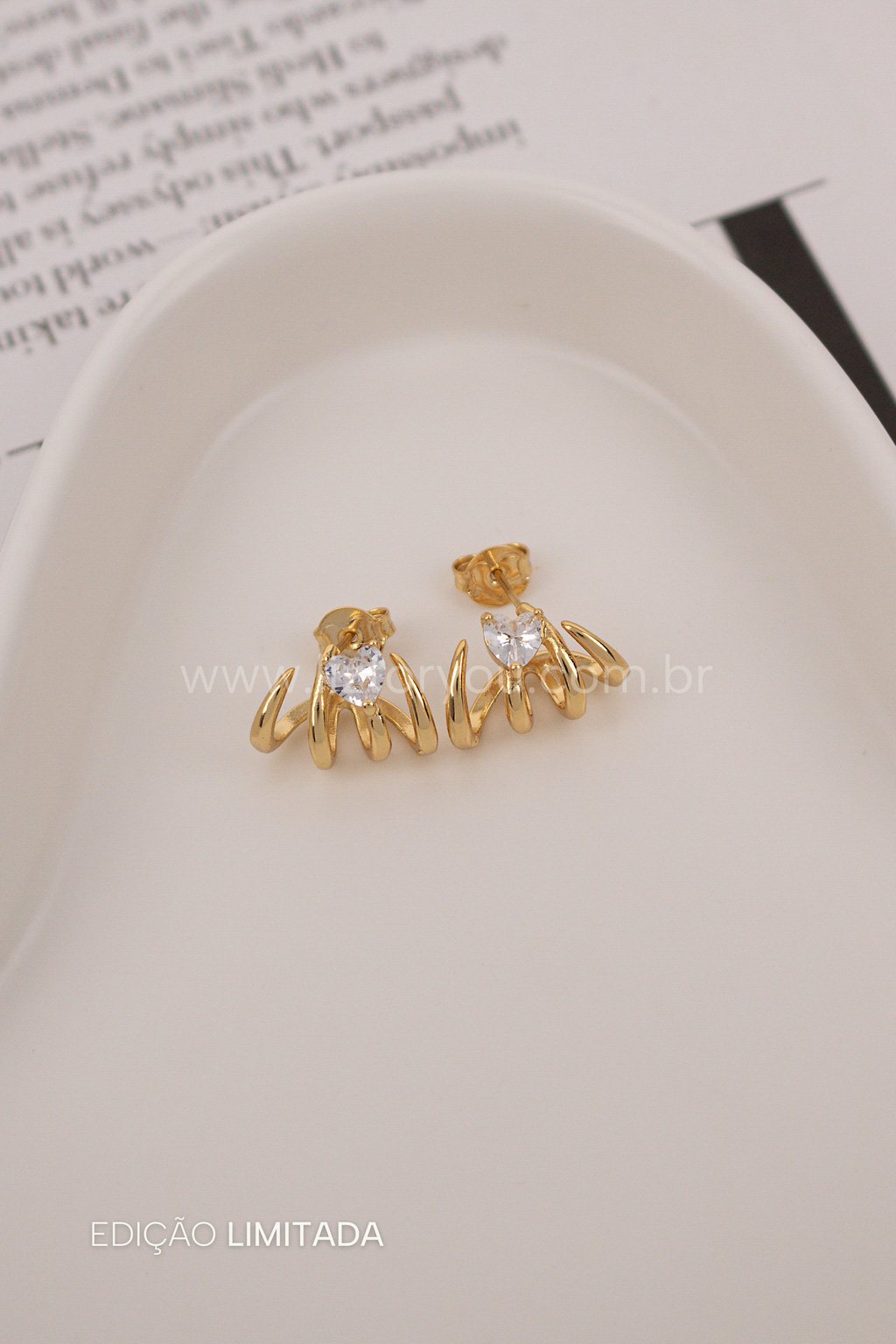 Brinco Ear Hook Cristal 