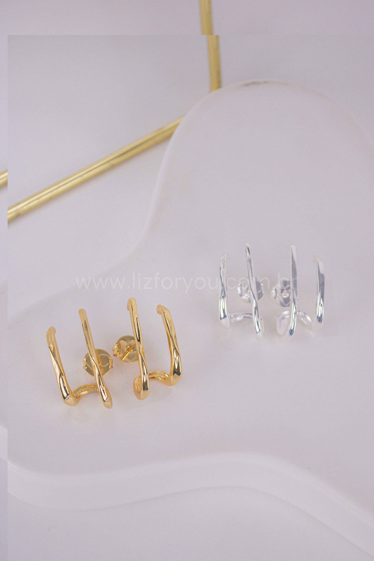 Brinco Ear Hook Duo Chiara