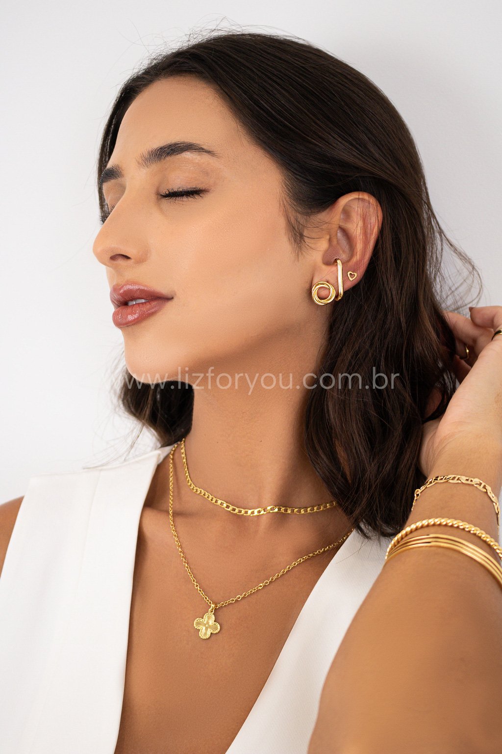 Brinco Ear Hook Flat 