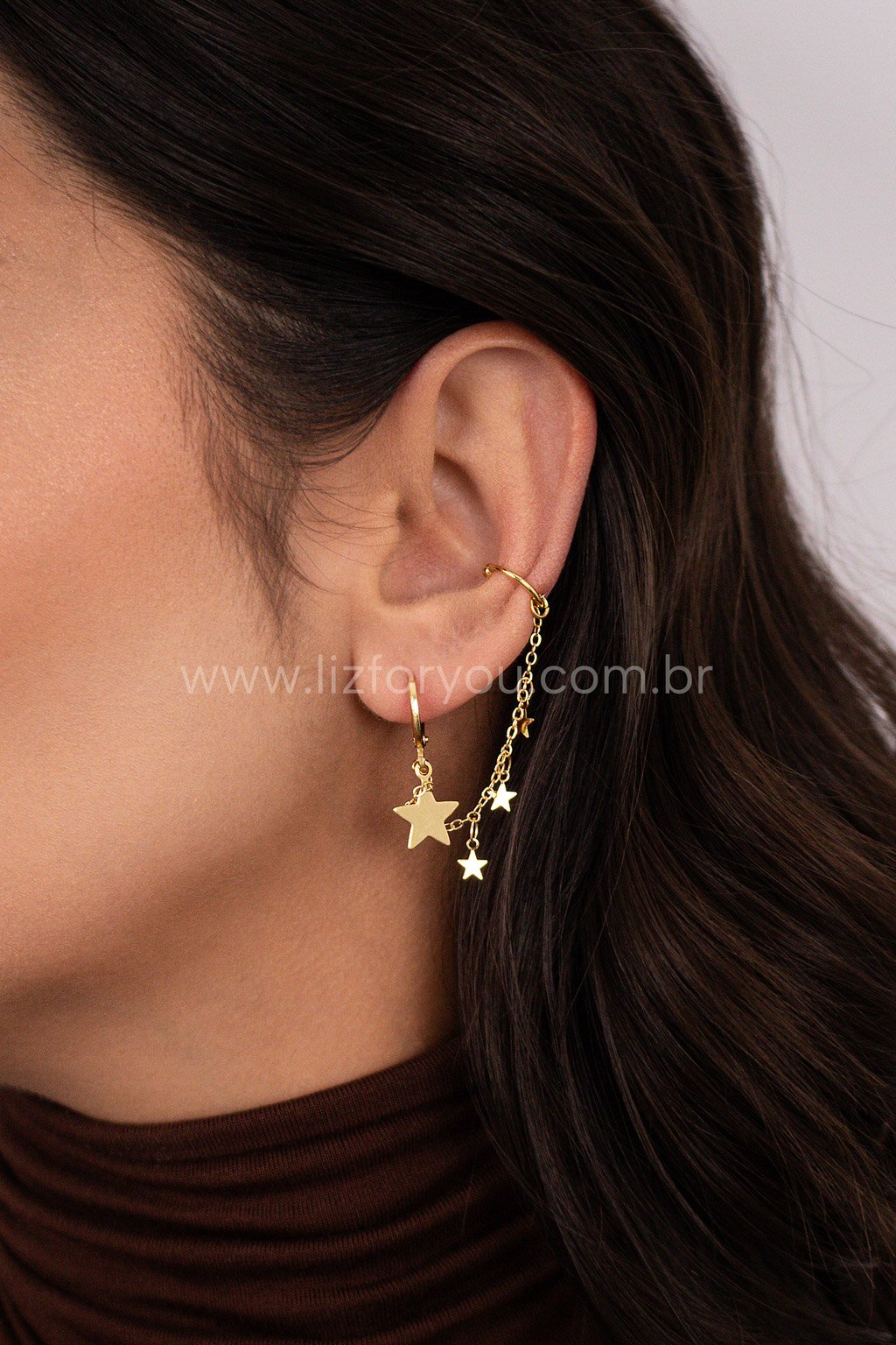 Brinco Ear Line Star
