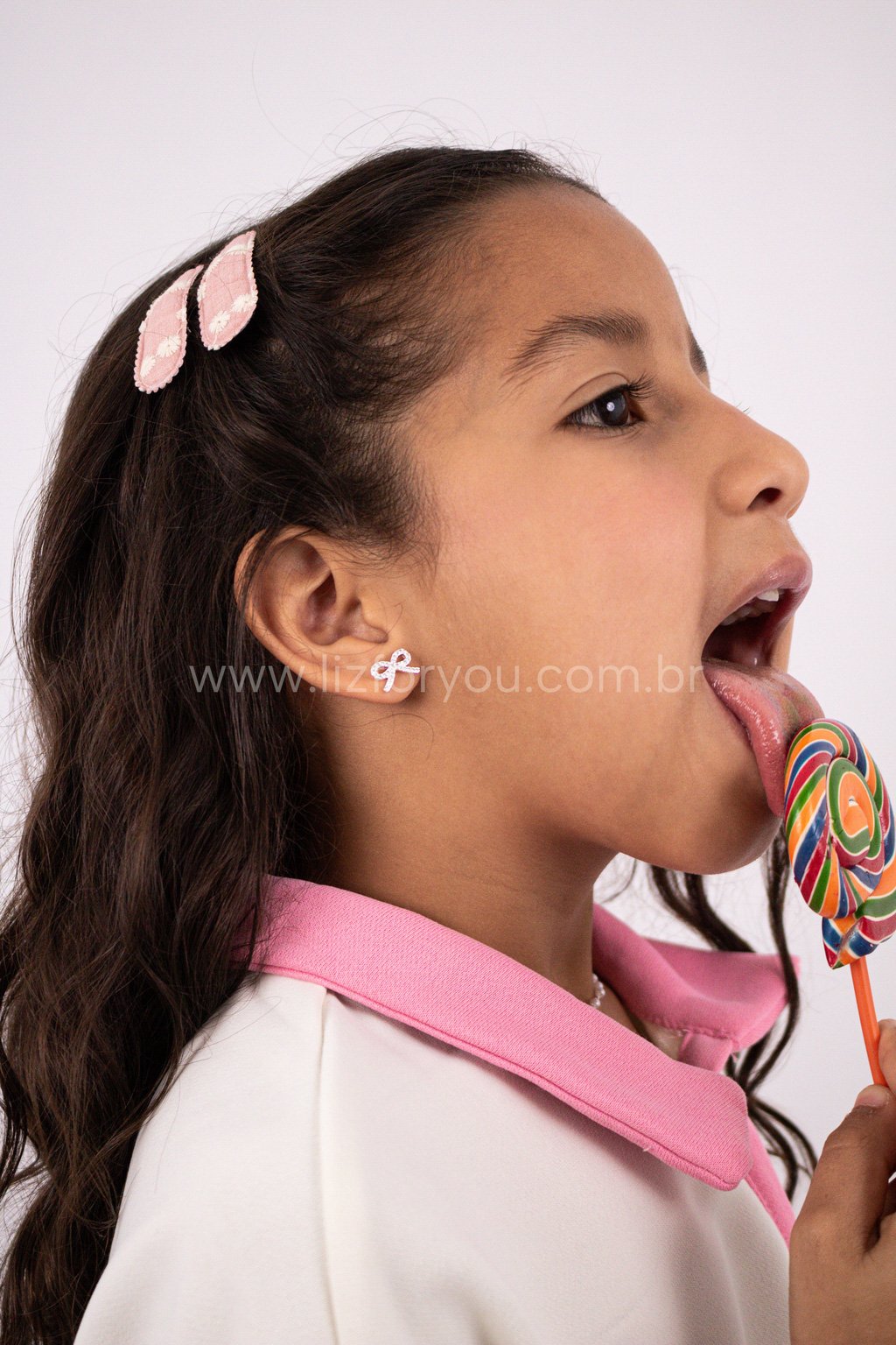 Brinco Laço Cecília Infantil 
