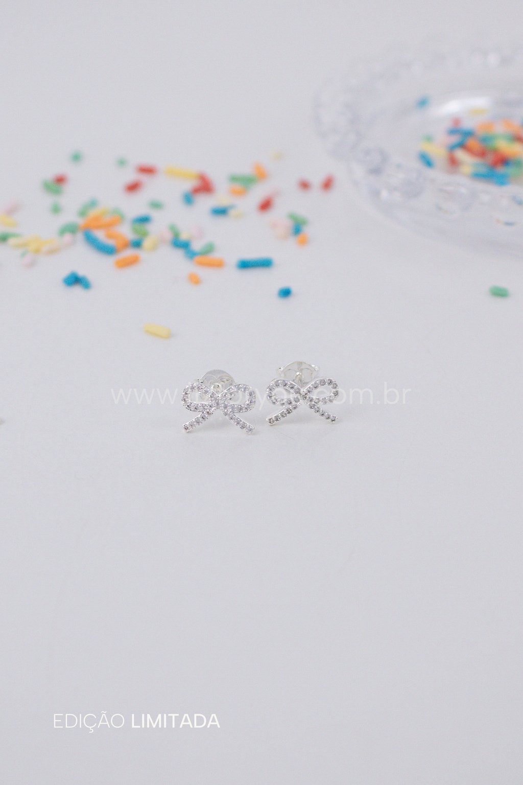 Brinco Laço Cecília Infantil 