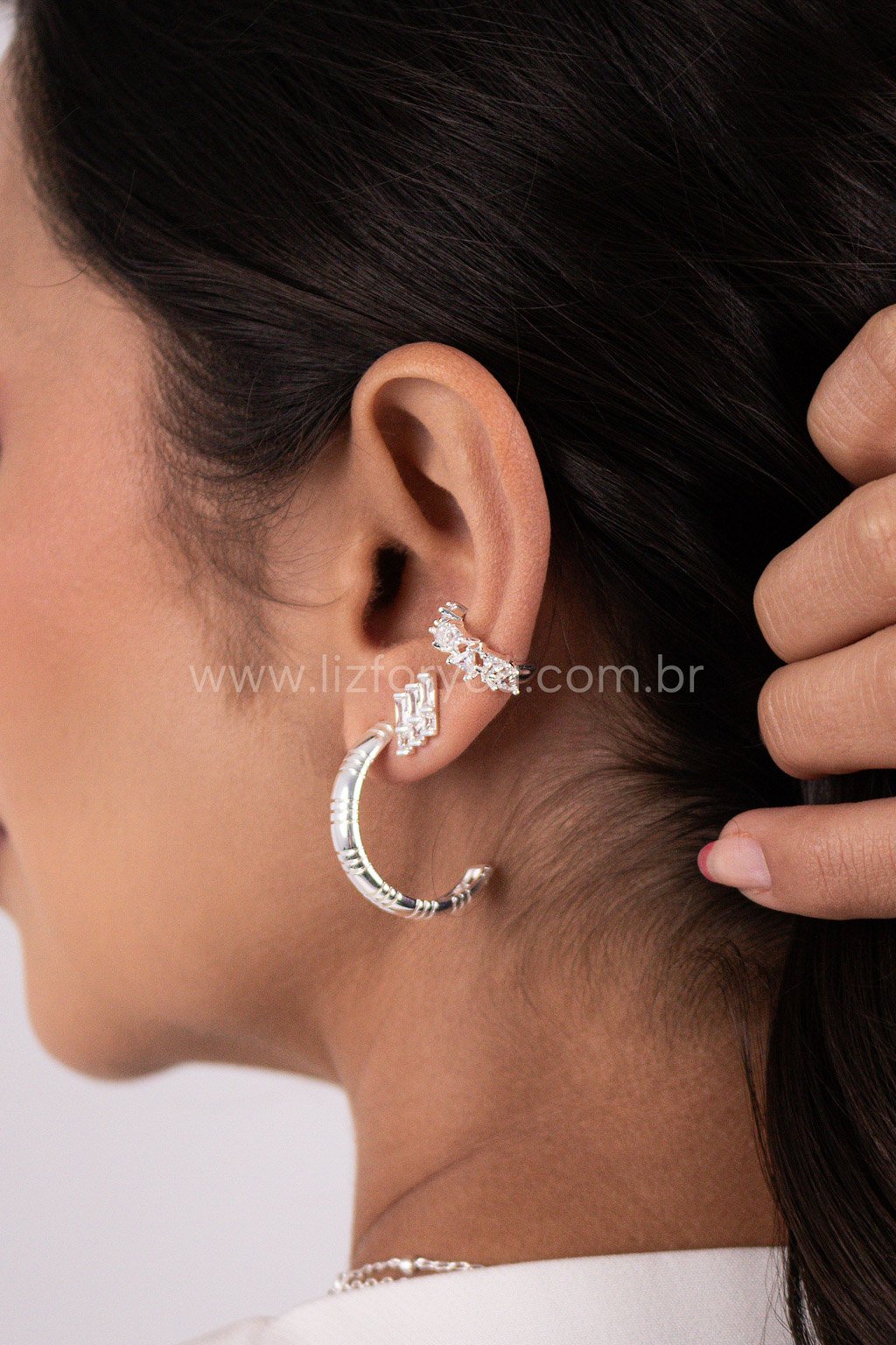 Brinco Row Cravejado 