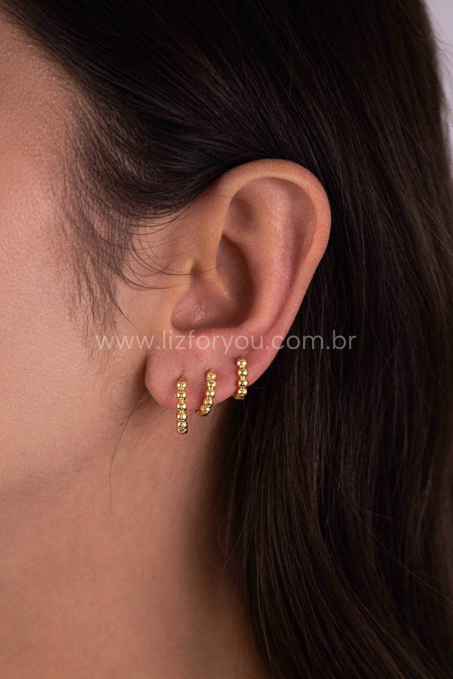 Brinco Trio Argolinhas Balls Iris
