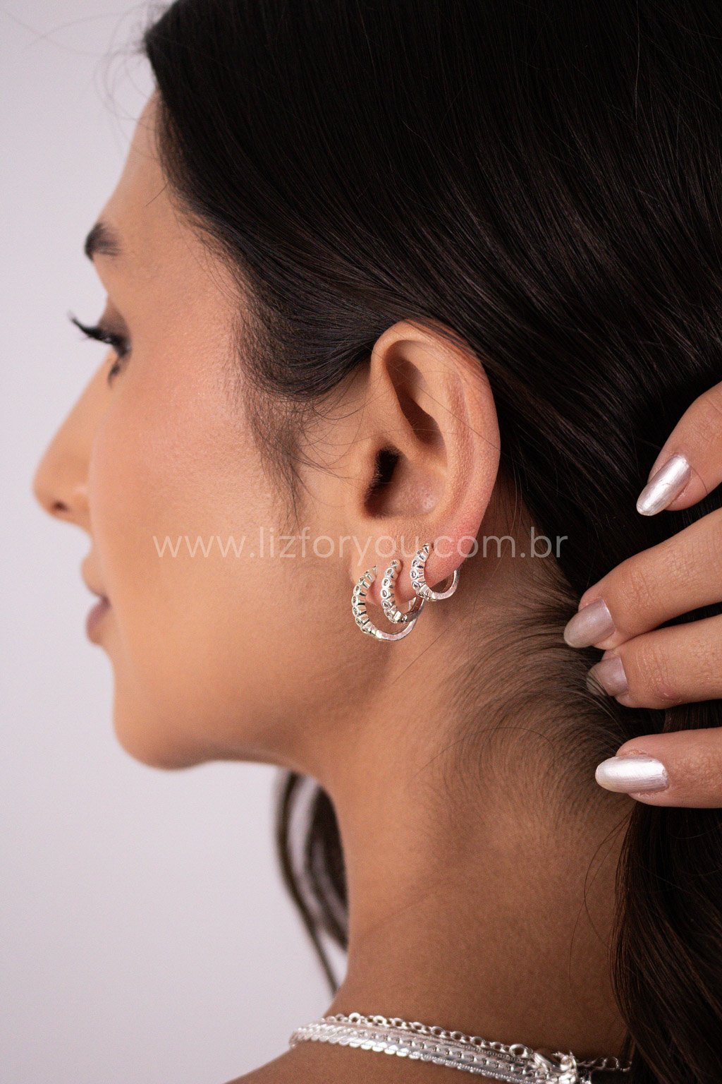Brinco Trio Argolinhas Elise