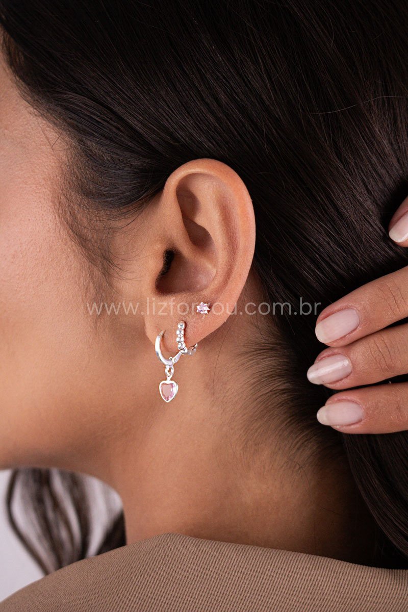 Brinco Trio Argolinhas Love