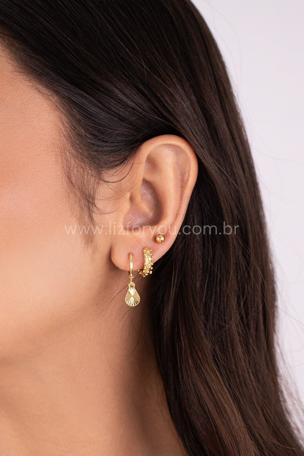 Brinco Trio Argolinhas Lyra 