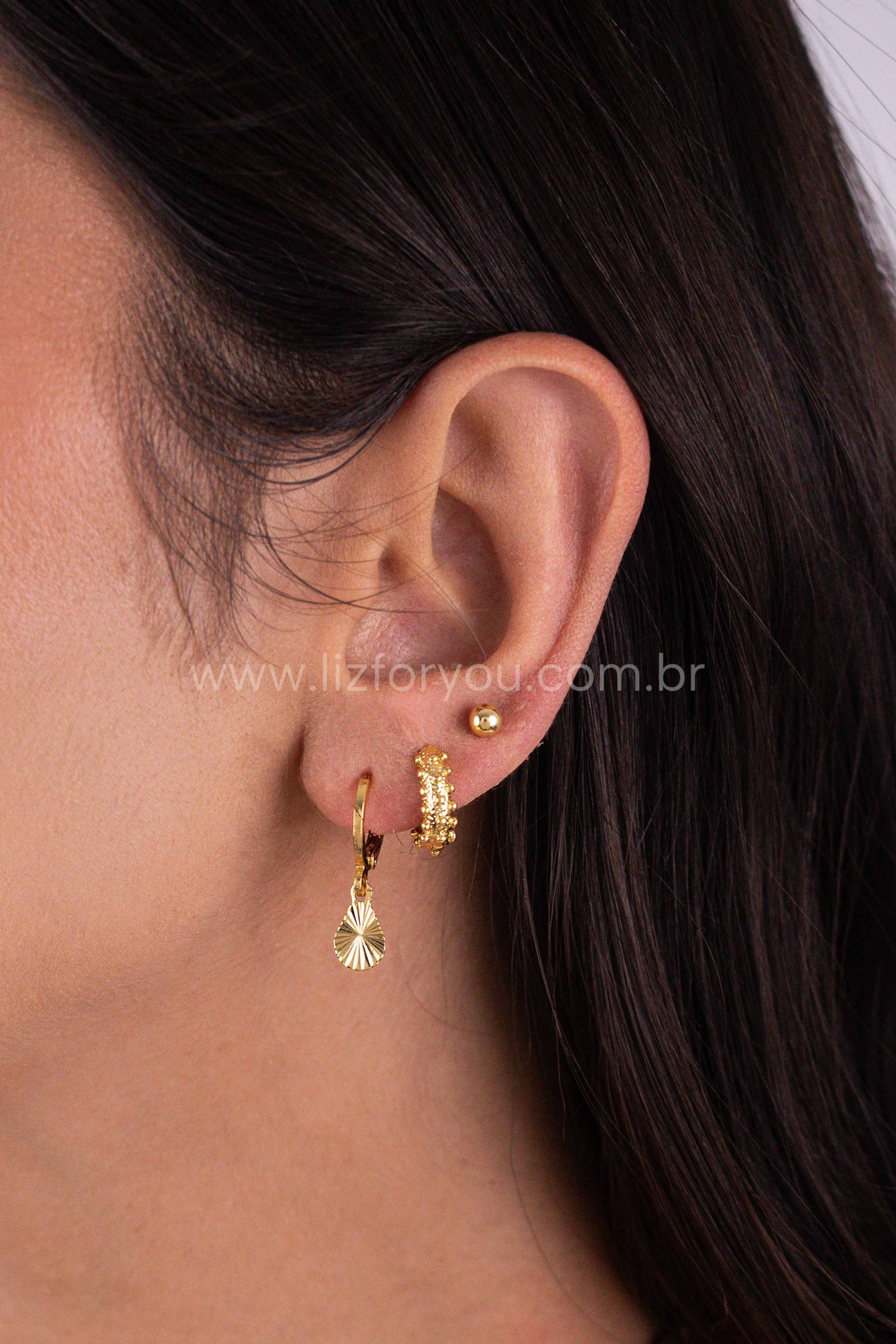 Brinco Trio Argolinhas Lyra 