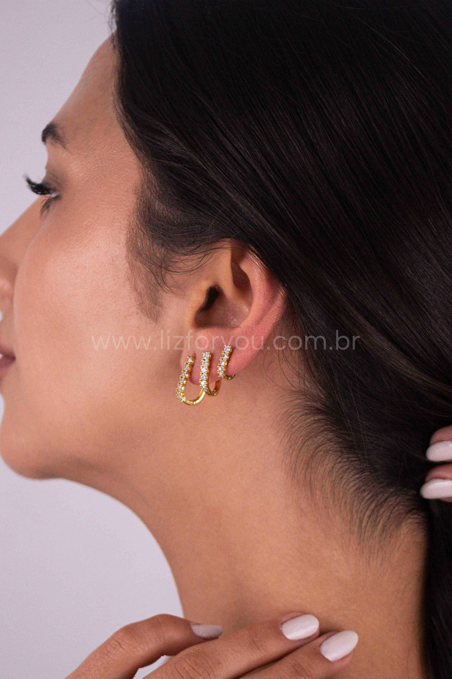 Brinco Trio Argolinhas Milena