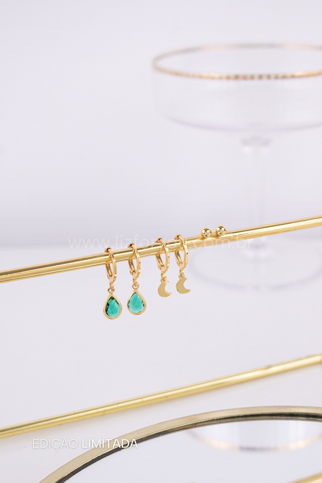 Brinco Trio Argolinhas Moon Gout 