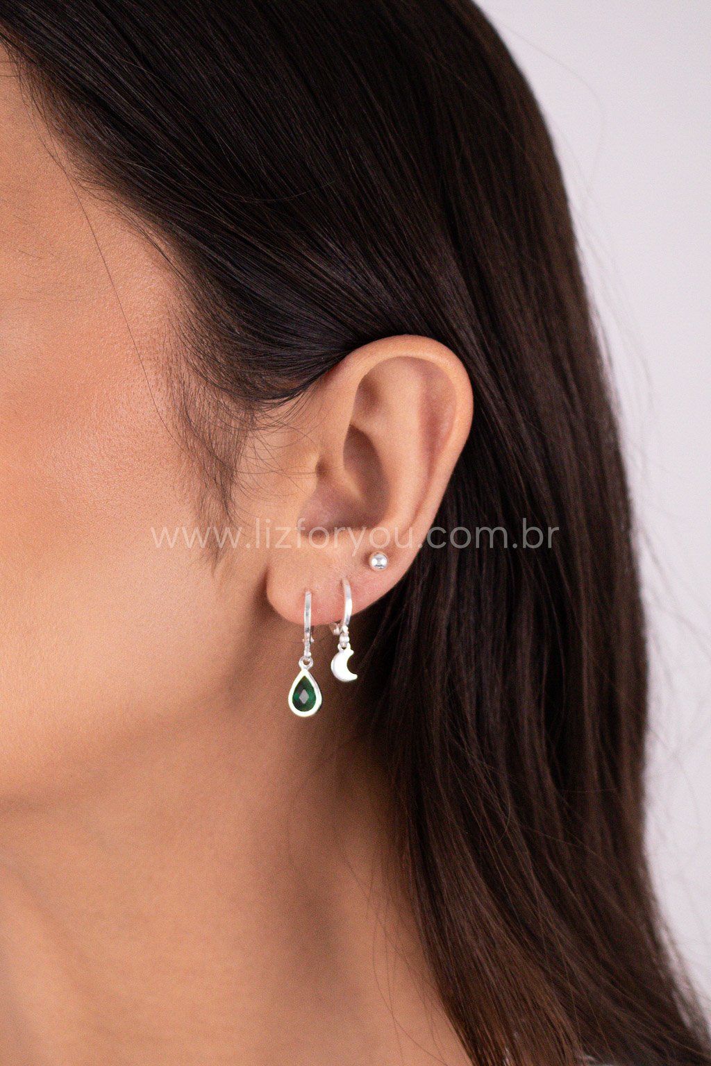 Brinco Trio Argolinhas Moon Gout 