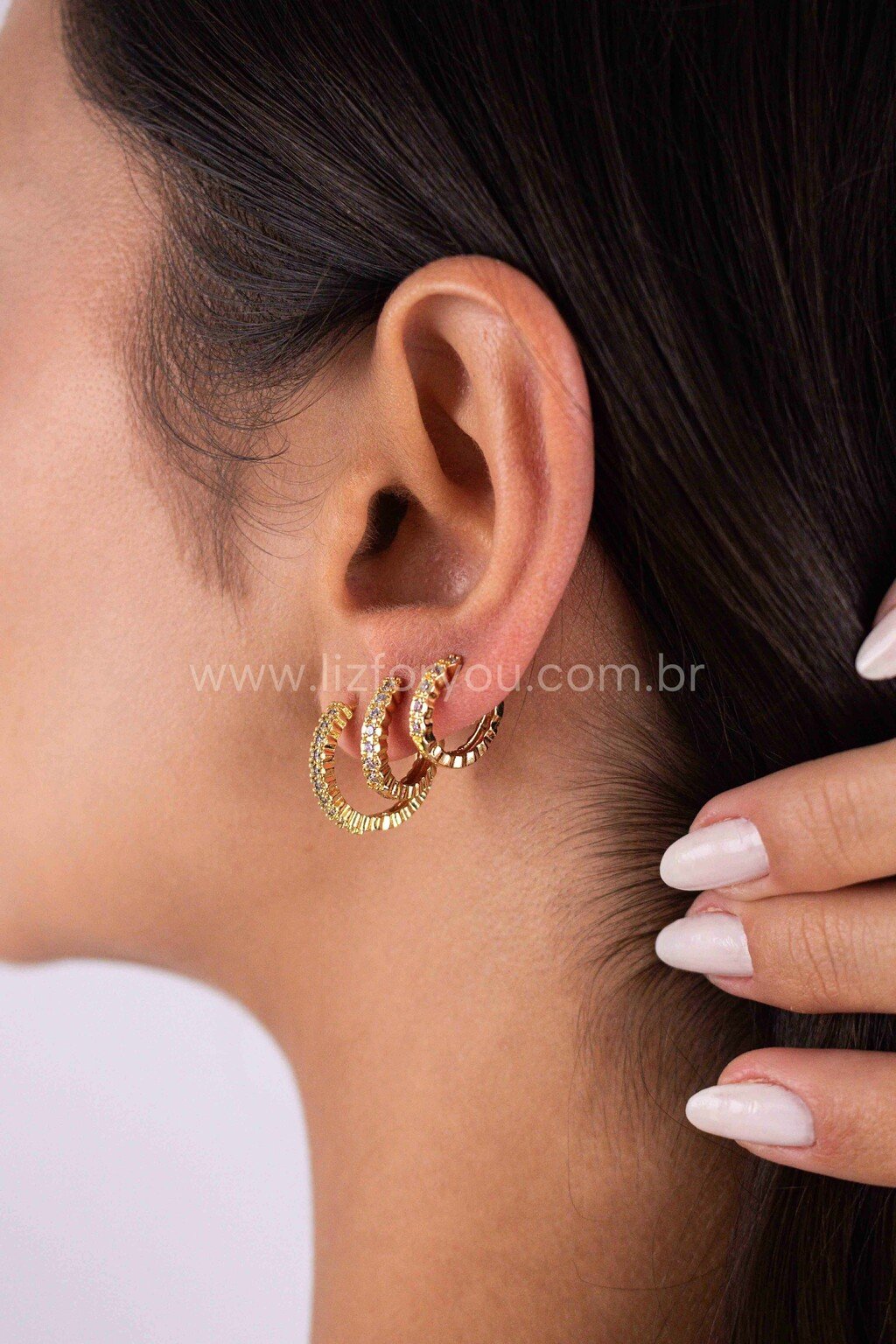 Brinco Trio Argolinhas Noemi 