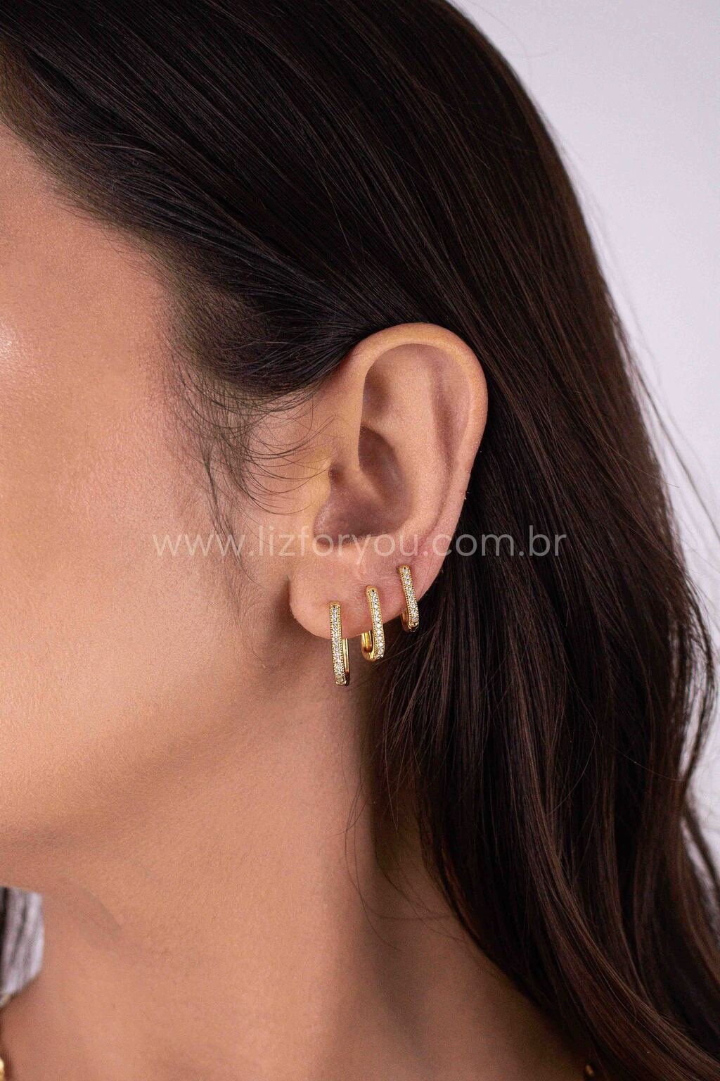 Brinco Trio Argolinhas Renata