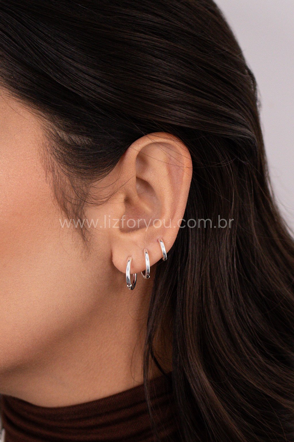 Brinco Trio Argolinhas Slim 