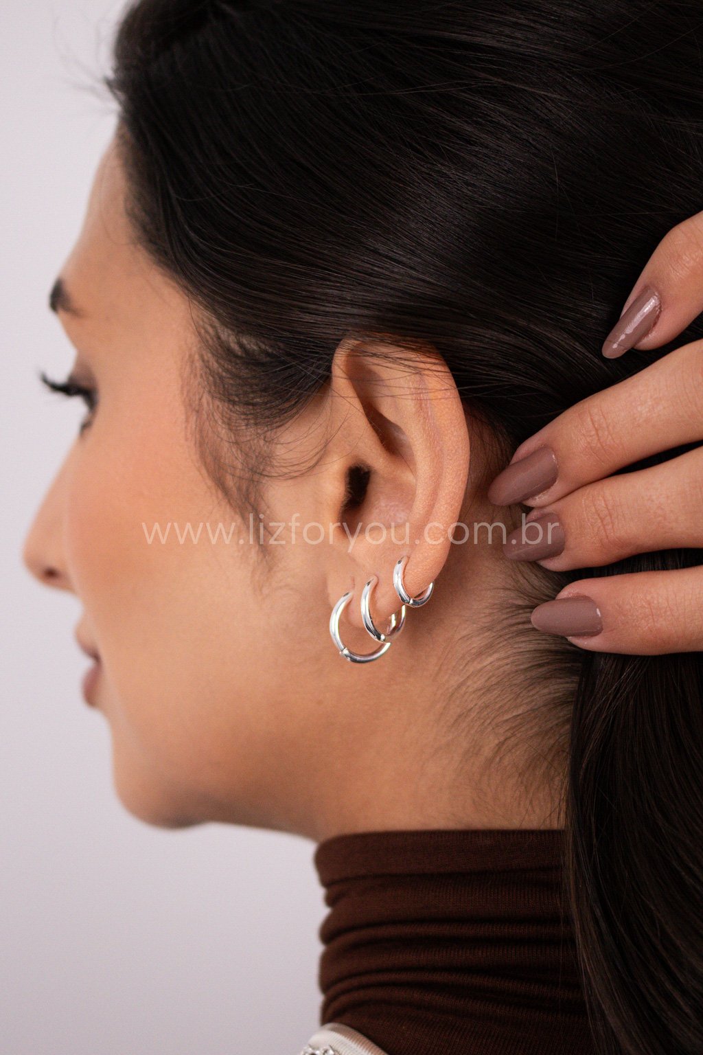 Brinco Trio Argolinhas Slim 