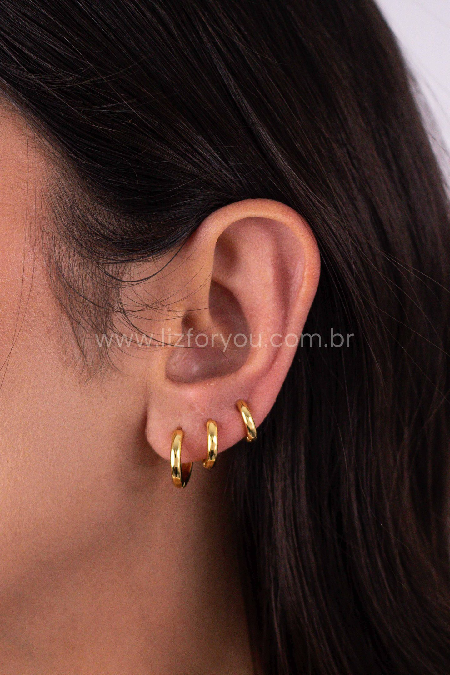 Brinco Trio Argolinhas Slim 