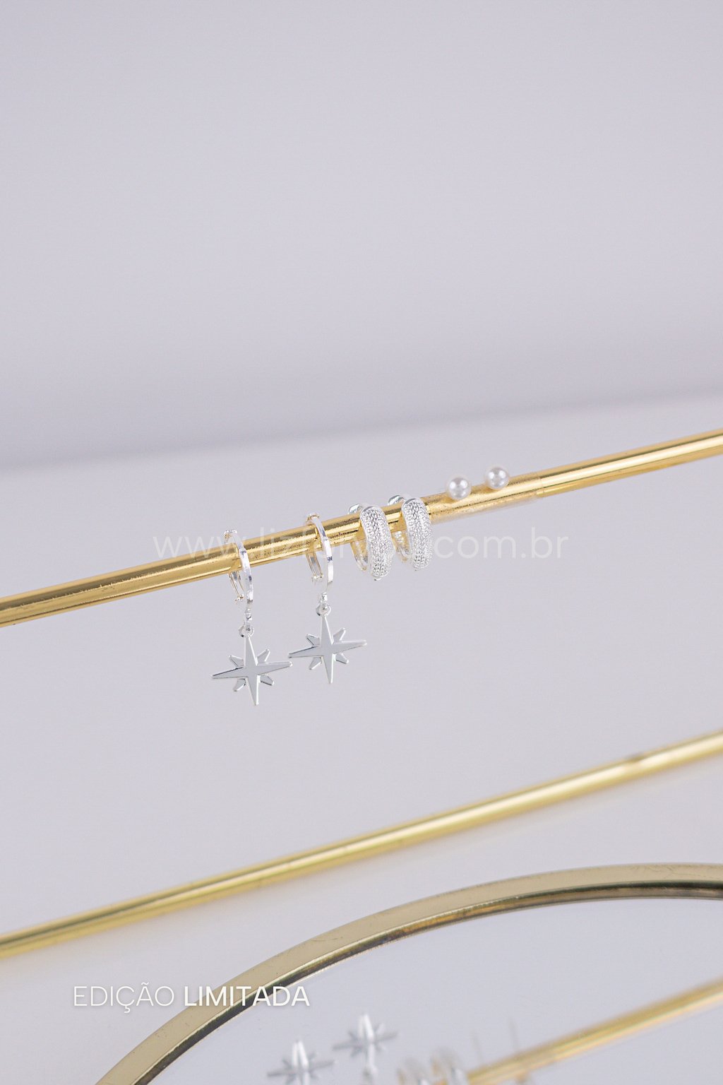 Brinco Trio Argolinhas Star 