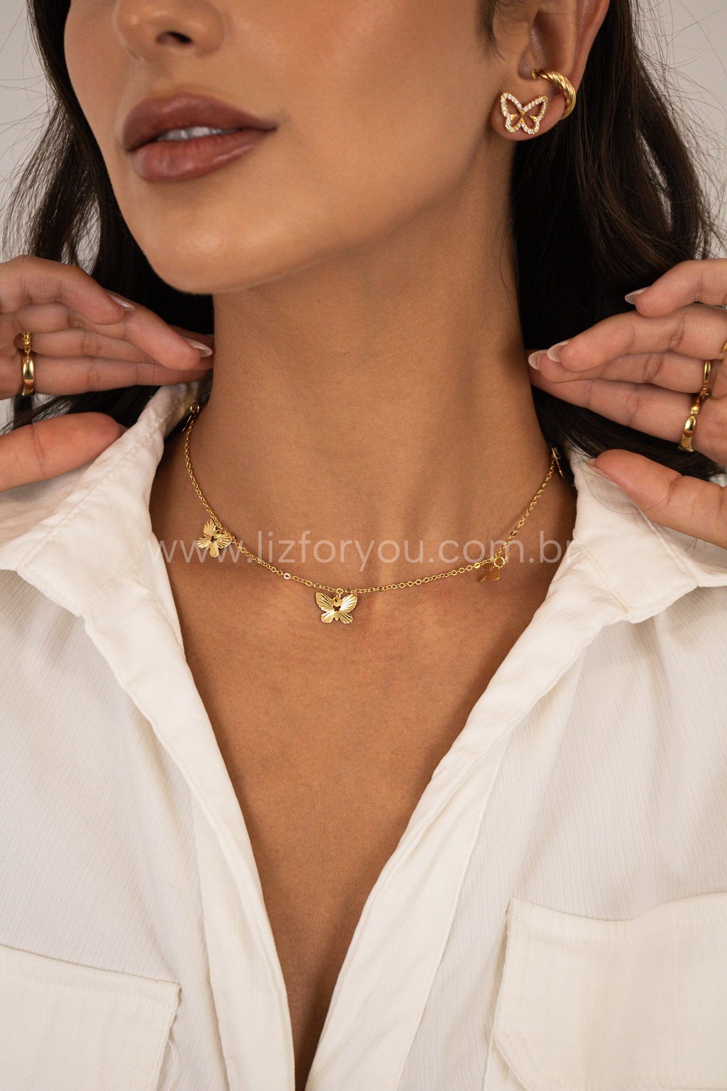 Choker Borboletas