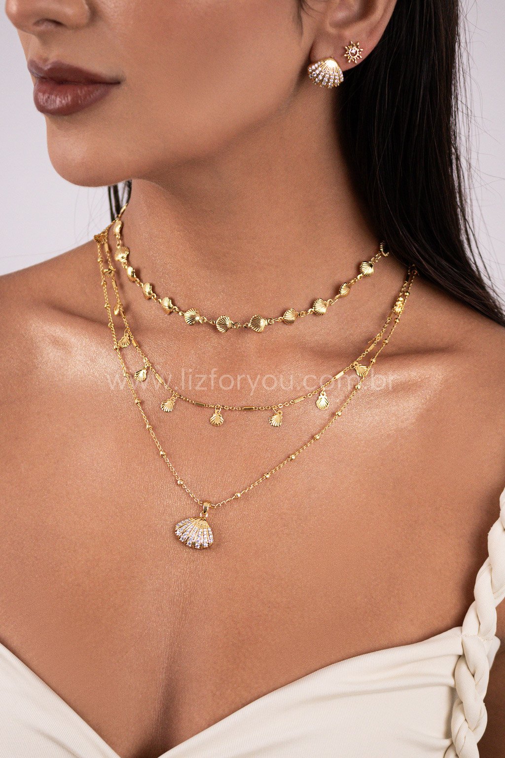 Choker Conchas