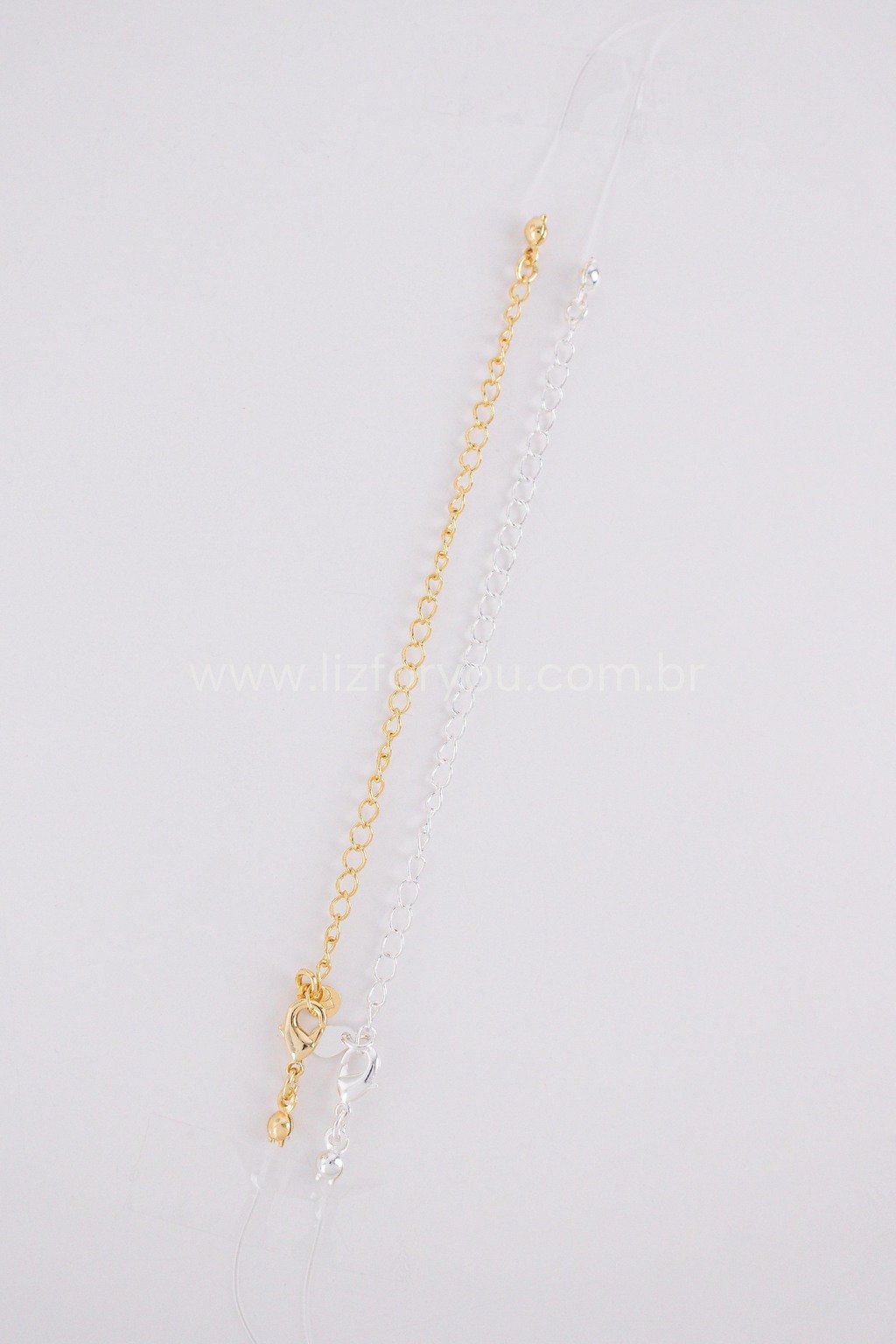 Choker Nylon Coração Zircônia 
