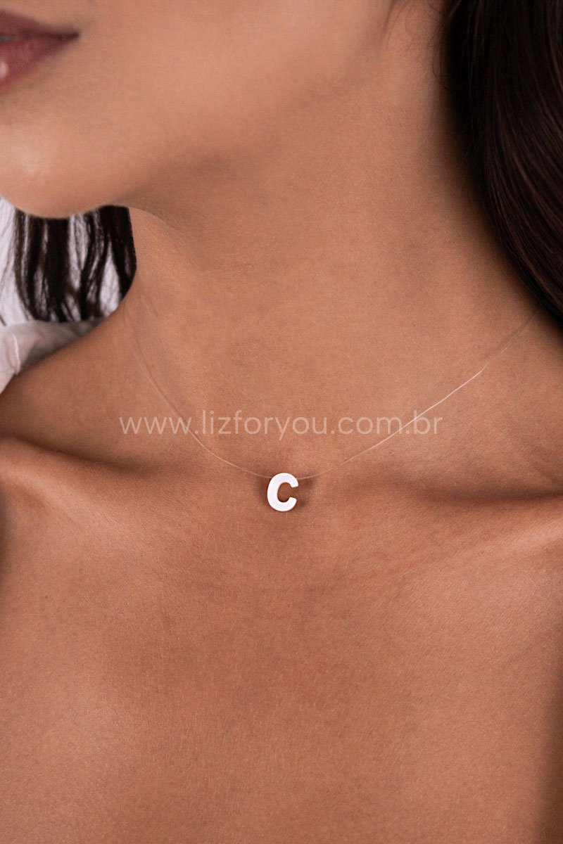 Choker Nylon Letra