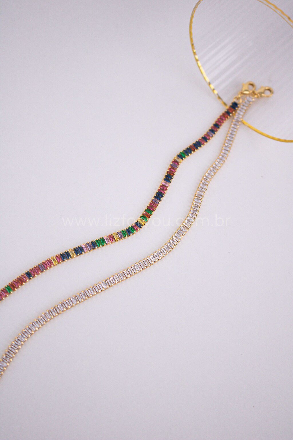Choker Riviera Baguete