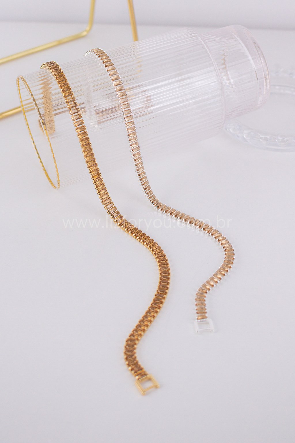 Choker Riviera Baguete Marrom 
