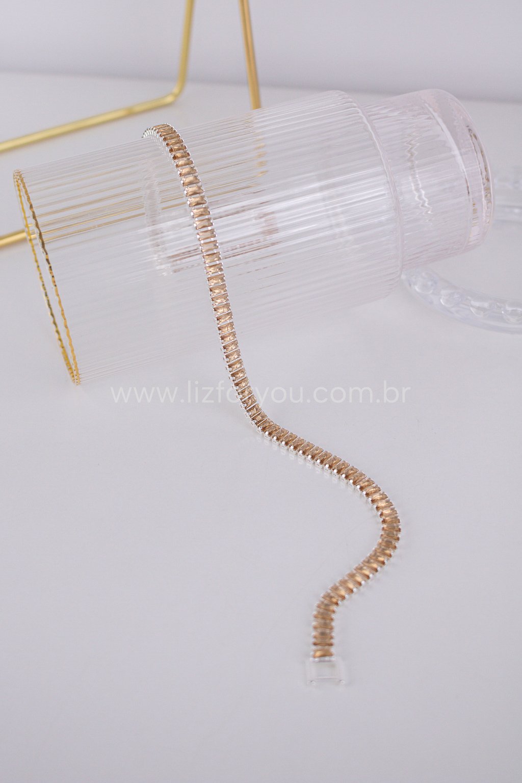 Choker Riviera Baguete Marrom 
