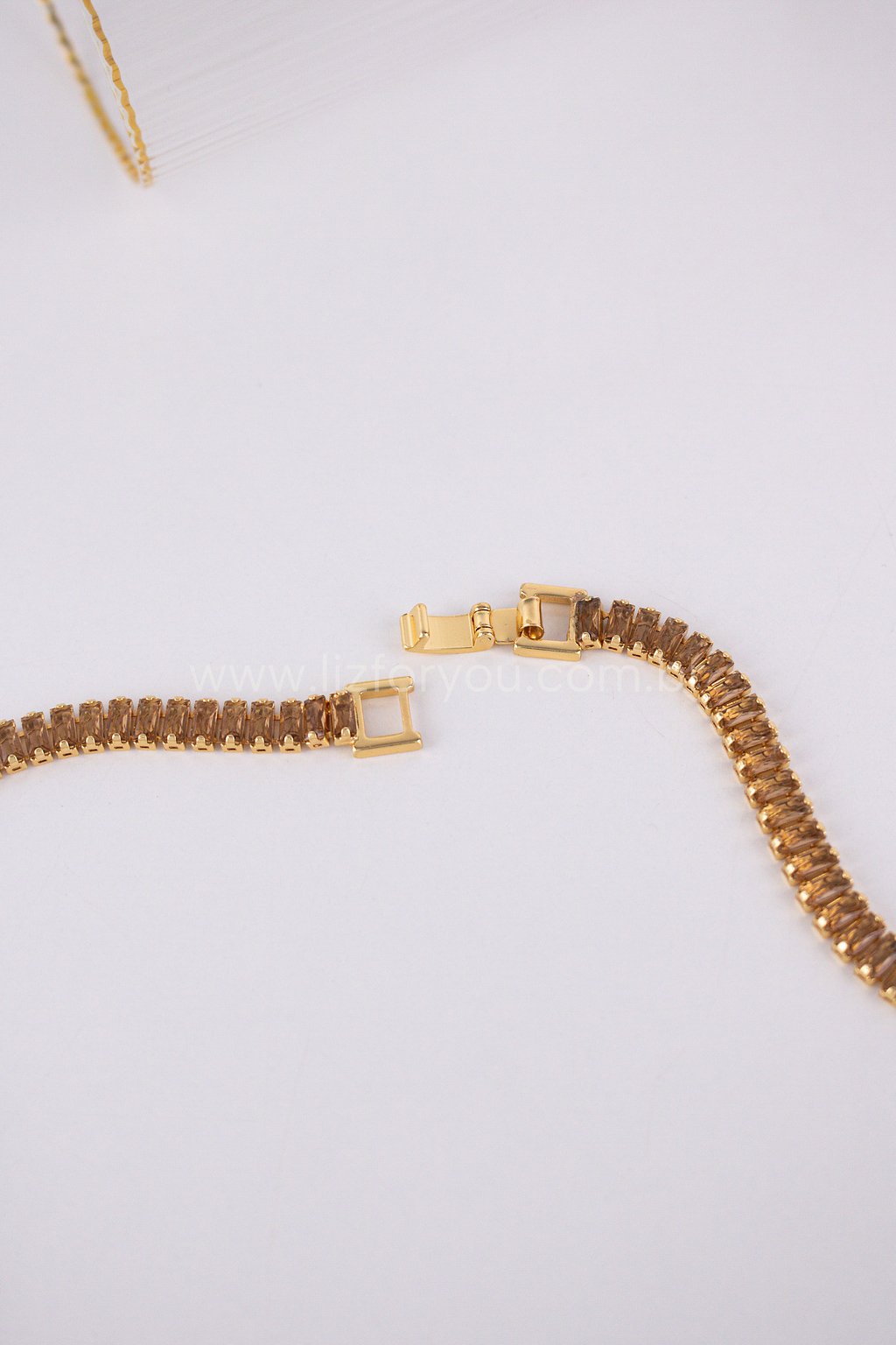 Choker Riviera Baguete Marrom 
