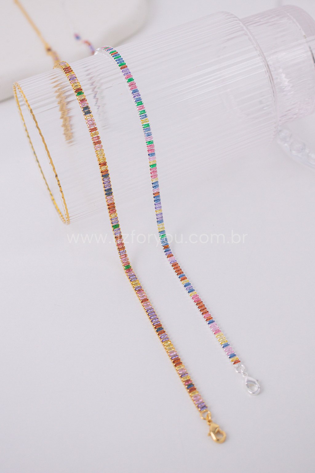 Choker Riviera Baguete Multicor 