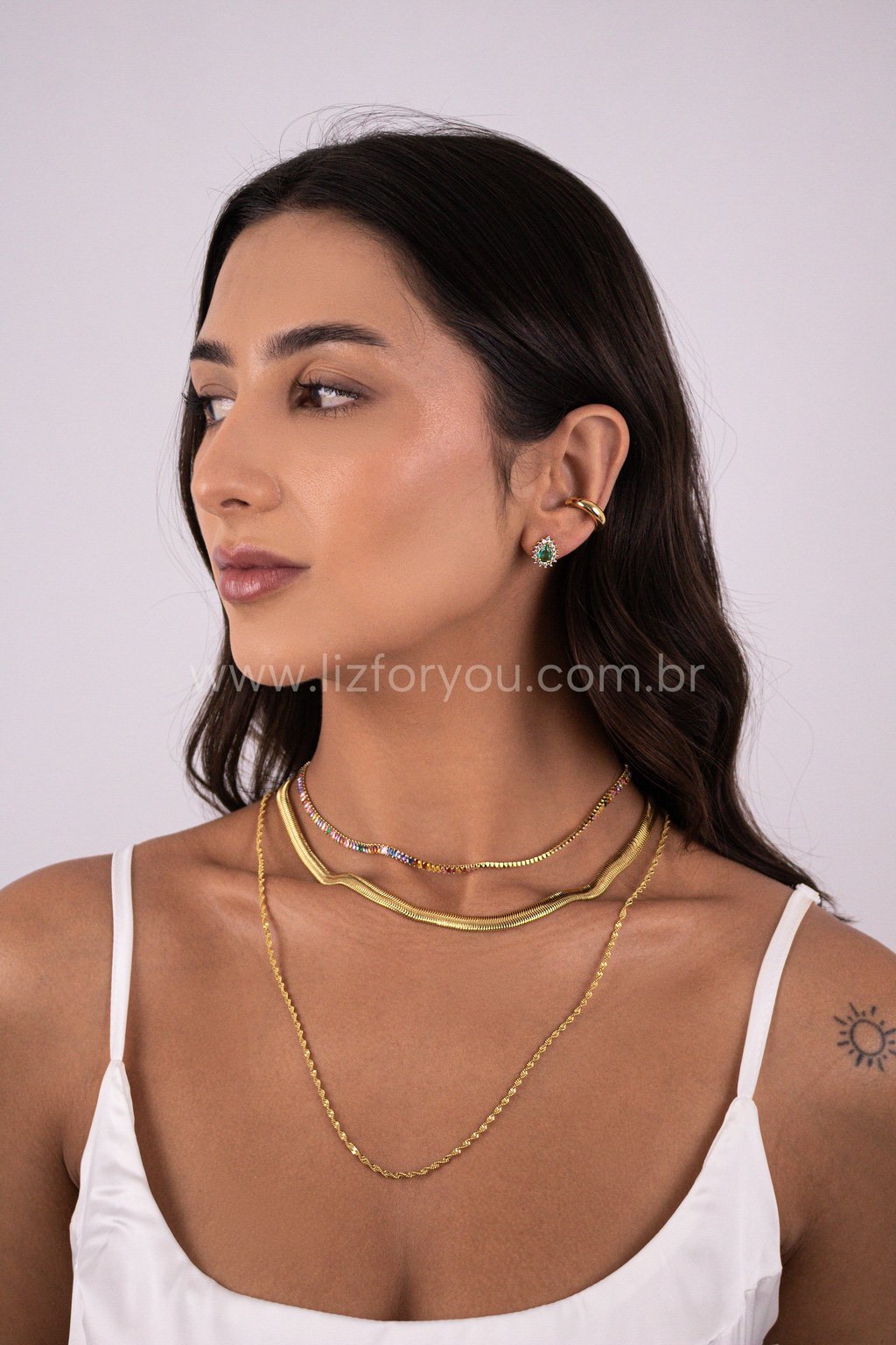Choker Riviera Baguete Multicor 