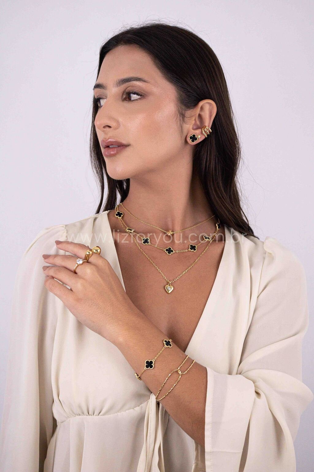 Choker Trevo Black Lia